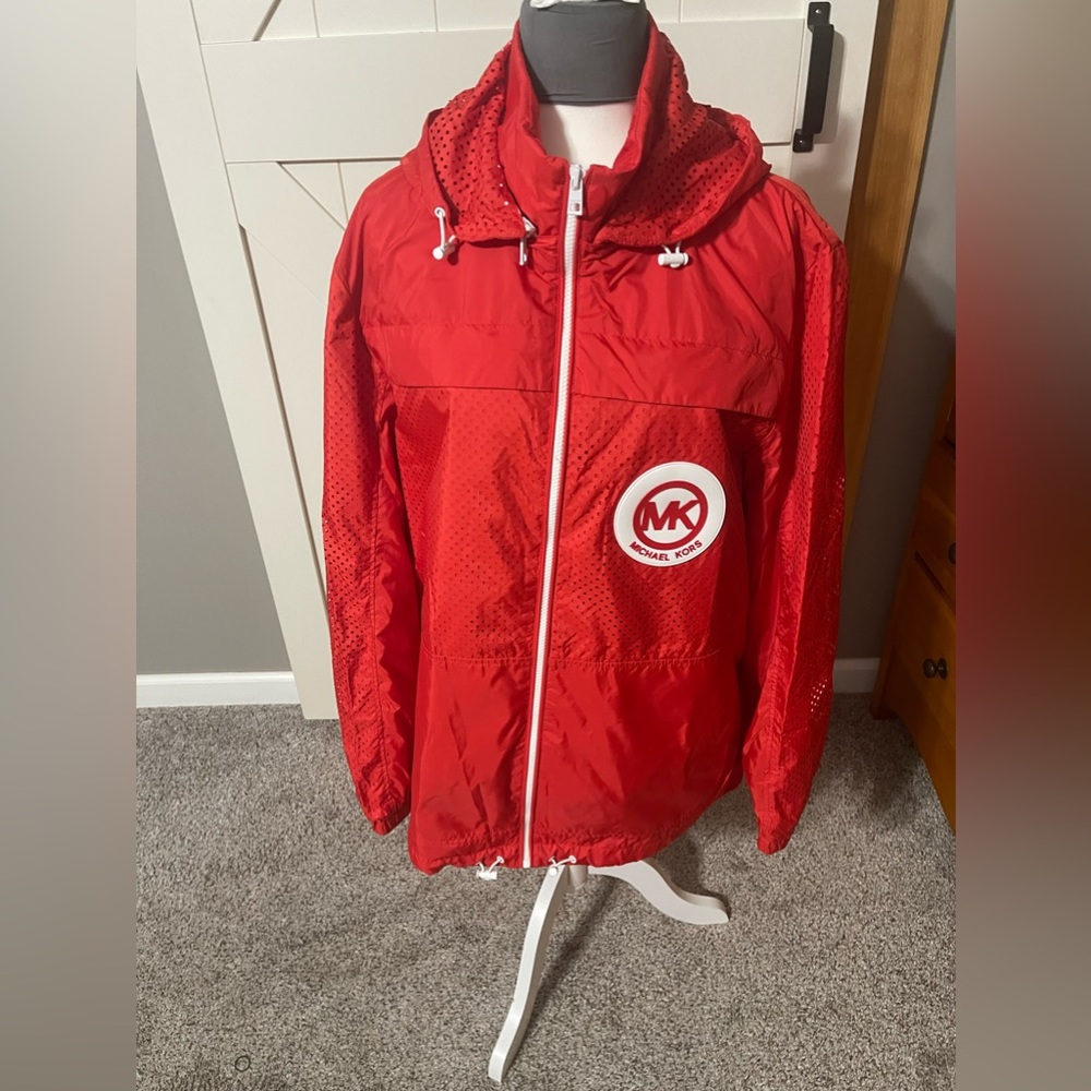 NWT Michael KORS Red XL Windbreaker